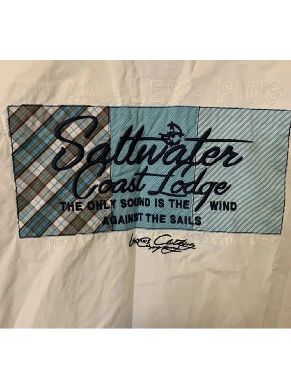 LERROS SHIRTS Sails Boating Saltwater Mens Sz 2XL‎ Button White Blue